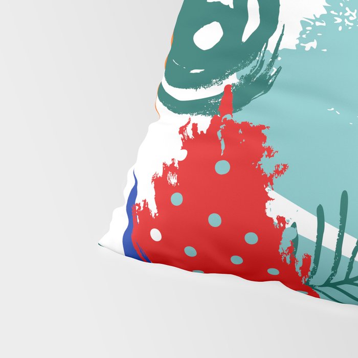 Summer Floral Prints, Abstract, Colourful Prints. Pillow Sham Gallery Image 4