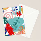 Summer Floral Prints, Abstract, Colourful Prints. Stationery Card Gallery Image 2
