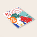 Summer Floral Prints, Abstract, Colourful Prints. Notebook Gallery Image 3