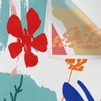 Summer Floral Prints, Abstract, Colourful Prints. Wall Tapestry Gallery Image 3