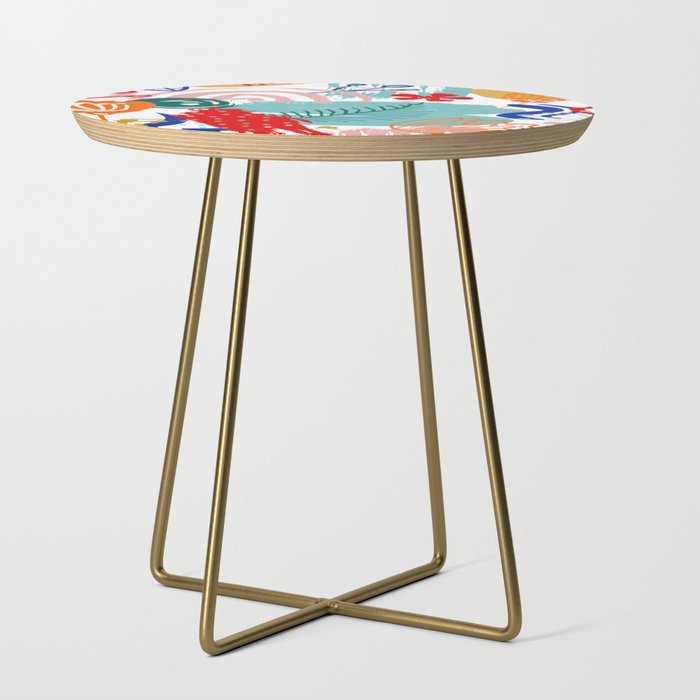 Summer Floral Prints, Abstract, Colourful Prints. Side Table Gallery Image 1