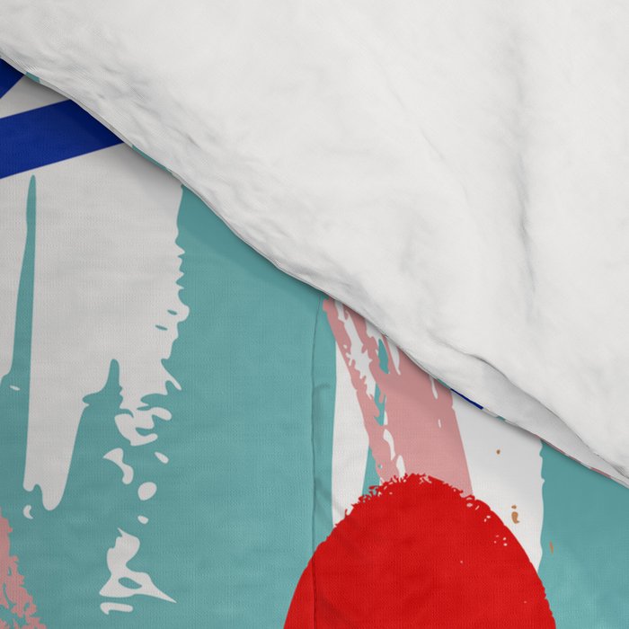 Summer Floral Prints, Abstract, Colourful Prints. Comforter Gallery Image 4