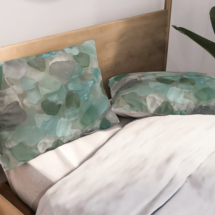 An Ocean of Mermaid Tears Pillow Sham Gallery Image 2