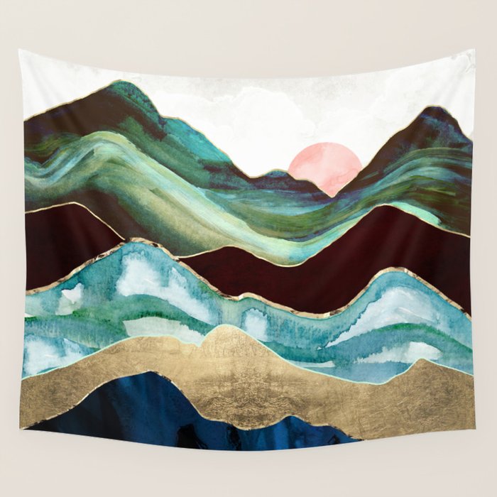 Velvet Mountains Wall Tapestry Gallery Image 4
