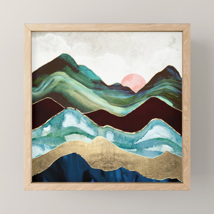 Velvet Mountains Mini Art Print Gallery Image 1