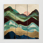 Velvet Mountains Wood Wall Art Gallery Image 1