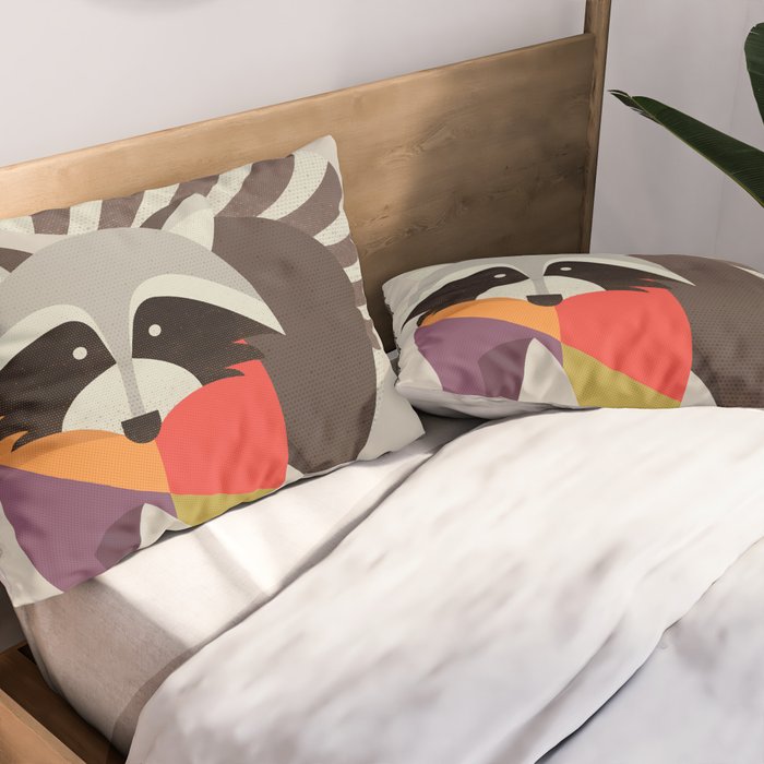 Raccoon Pillow Sham Gallery Image 2