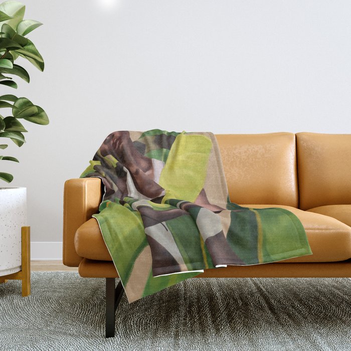 Into the Green Throw Blanket Gallery Image 1