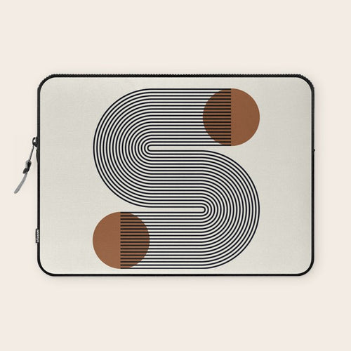 Abstraction_sun_line_pop_art_minimalism_s001s Laptop Sleeve Gallery Image 1