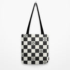Smiley Face & Checkerboard  Tote Bag Gallery Image 2