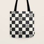 Smiley Face & Checkerboard  Tote Bag Gallery Image 1