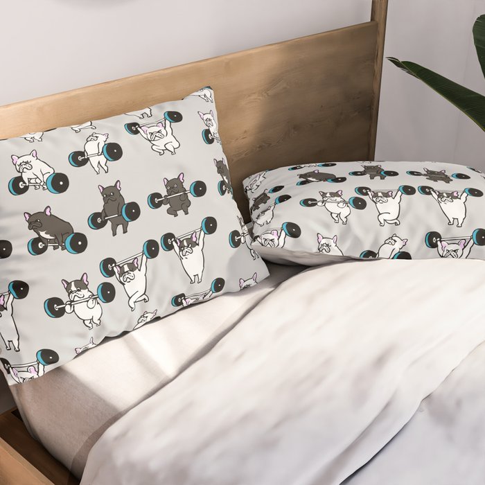 OLYMPIC LIFTING FRENCHIE Pillow Sham Gallery Image 2