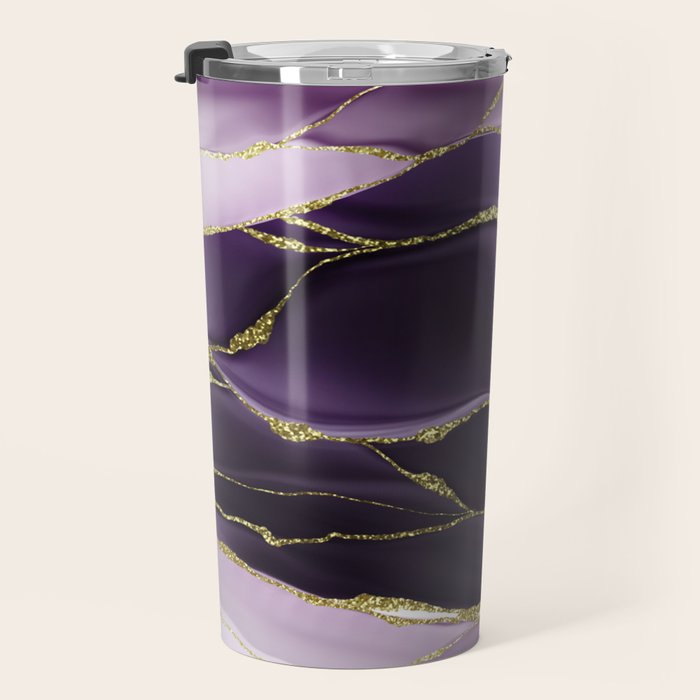 Day And Night Purple Marble Landscape Travel Mug Gallery Image 3