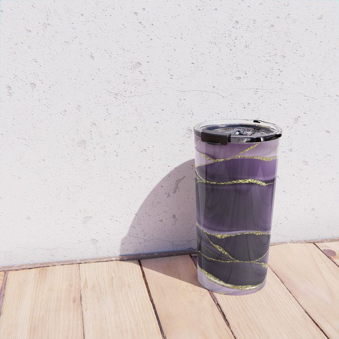 Day And Night Purple Marble Landscape Travel Mug Gallery Image 4