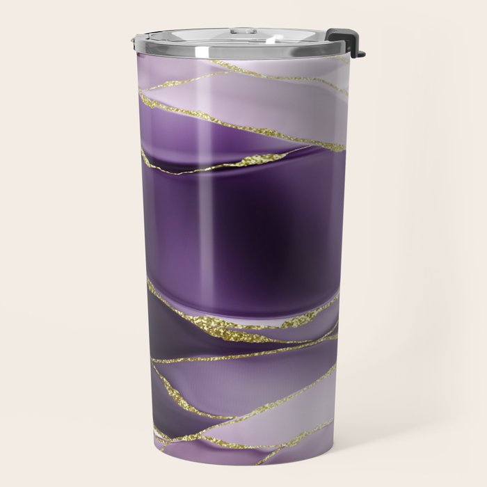 Day And Night Purple Marble Landscape Travel Mug Gallery Image 2