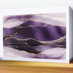 Day And Night Purple Marble Landscape Wall Mural Gallery Image 2