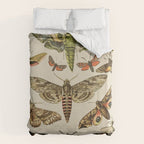 Vintage Scientific Moth Chart Duvet Cover Gallery Image 6