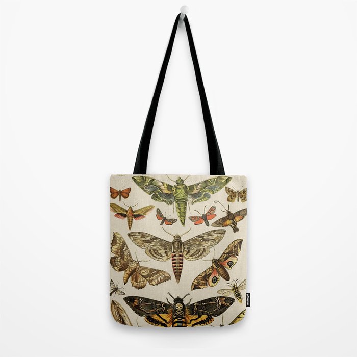Vintage Scientific Moth Chart Tote Bag Gallery Image 2