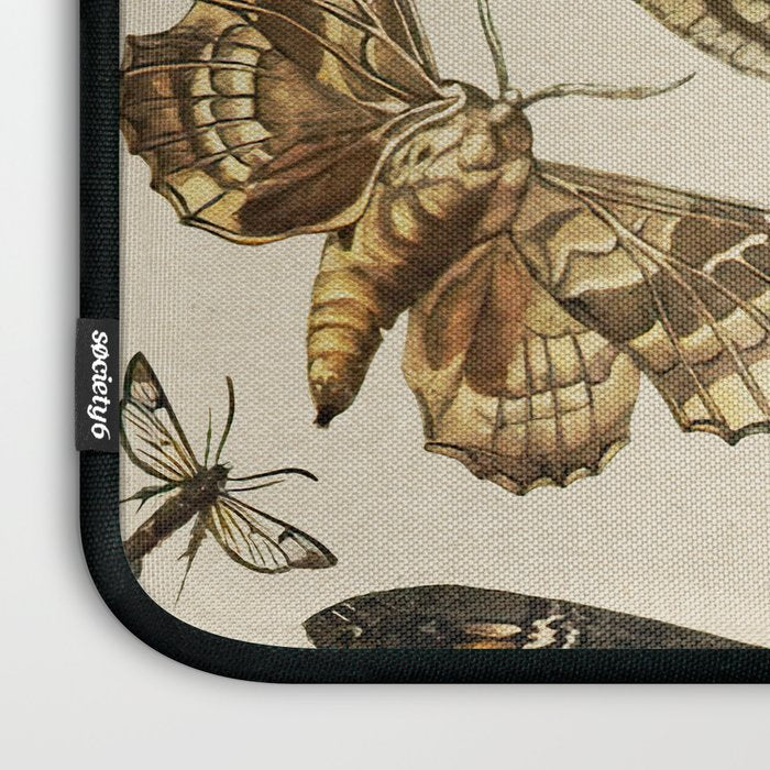 Vintage Scientific Moth Chart Laptop Sleeve Gallery Image 3