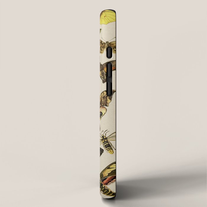 Vintage Scientific Moth Chart iPhone Case Gallery Image 2