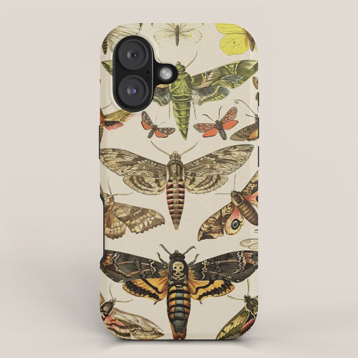 Vintage Scientific Moth Chart iPhone Case Gallery Image 1