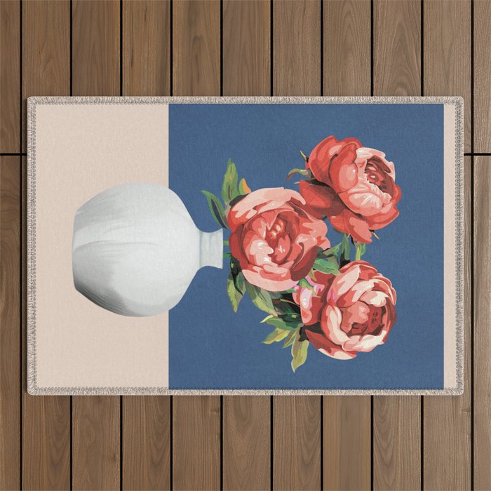 Vase of Flowers 2 Outdoor Rug Gallery Image 1