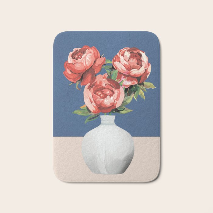 Vase of Flowers 2 Bath Mat Gallery Image 1