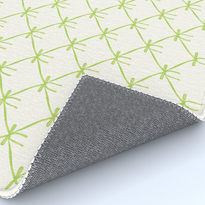 Bows & Ribbons Pattern V Green Rug Gallery Image 4