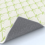 Bows & Ribbons Pattern V Green Rug Gallery Image 4