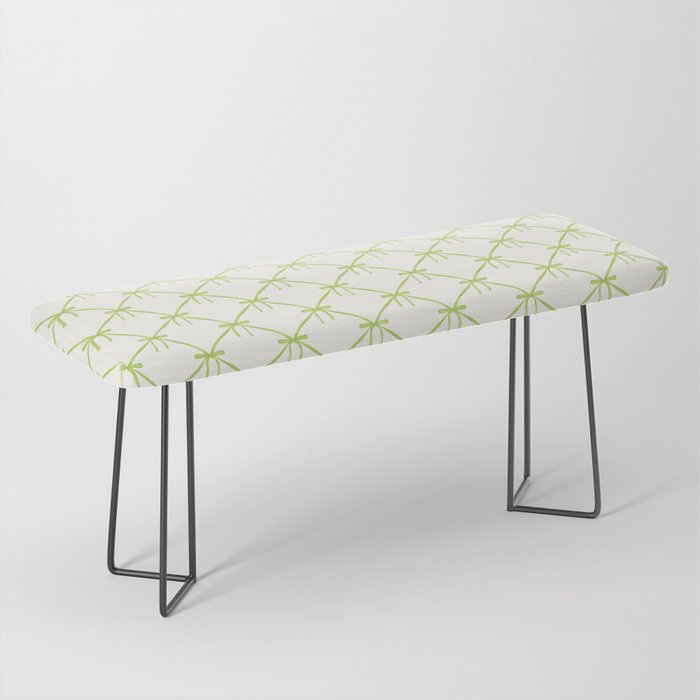 Bows & Ribbons Pattern V Green Bench Gallery Image 1