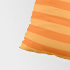 Orange Stripes Bold Retro Contemporary Pattern  Pillow Sham Gallery Image 4
