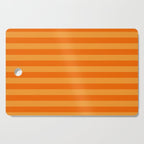 Orange Stripes Bold Retro Contemporary Pattern  Cutting Board Gallery Image 1