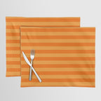 Orange Stripes Bold Retro Contemporary Pattern  Placemat Gallery Image 1