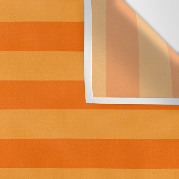 Orange Stripes Bold Retro Contemporary Pattern  Wall Tapestry Gallery Image 3