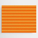 Orange Stripes Bold Retro Contemporary Pattern  Jigsaw Puzzle Gallery Image 1