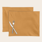 Tangerine Orange Solid Color Placemat Gallery Image 1