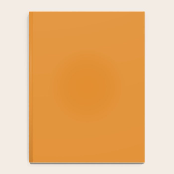 Tangerine Orange Solid Color Notebook Gallery Image 4