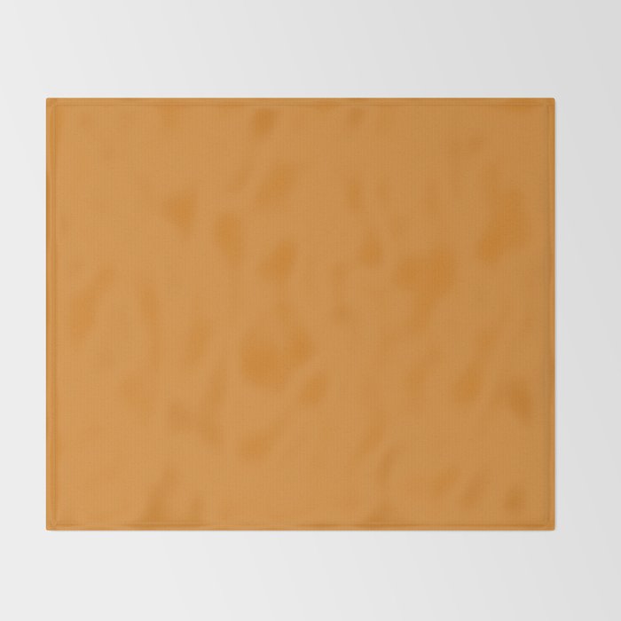 Tangerine Orange Solid Color Throw Blanket Gallery Image 2