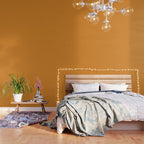 Tangerine Orange Solid Color Wallpaper Gallery Image 3