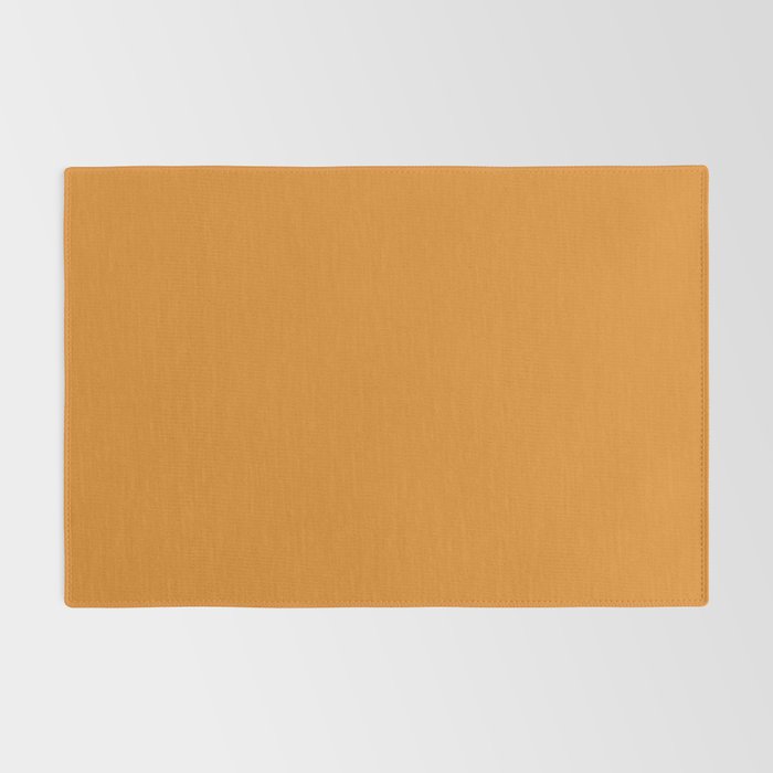 Tangerine Orange Solid Color Rug Gallery Image 2