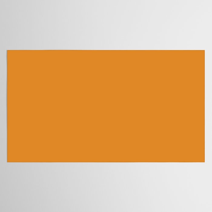 Tangerine Orange Solid Color Tablecloth Gallery Image 2