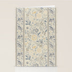 William Morris Vintage Wilhelmina Weave Lethaby Pale Blue Indigo Stationery Card Gallery Image 2