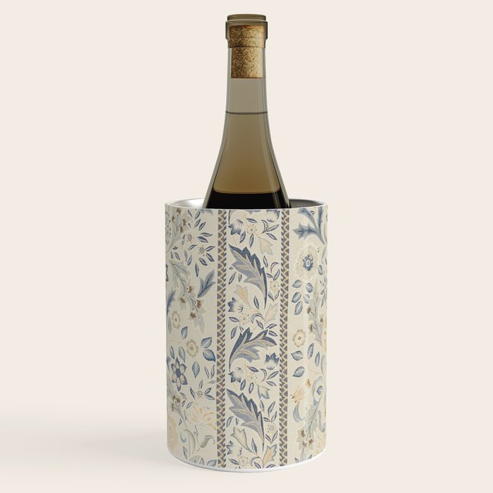 William Morris Vintage Wilhelmina Weave Lethaby Pale Blue Indigo Wine Chiller Gallery Image 2