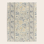 William Morris Vintage Wilhelmina Weave Lethaby Pale Blue Indigo Poster Gallery Image 4