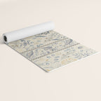 William Morris Vintage Wilhelmina Weave Lethaby Pale Blue Indigo Yoga Mat Gallery Image 2
