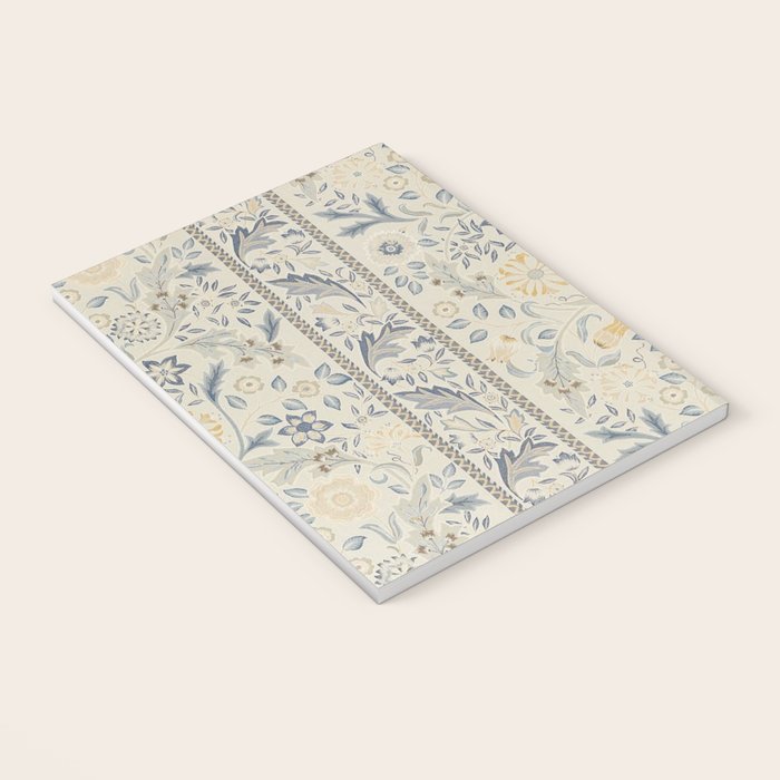 William Morris Vintage Wilhelmina Weave Lethaby Pale Blue Indigo Notebook Gallery Image 3