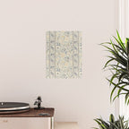 William Morris Vintage Wilhelmina Weave Lethaby Pale Blue Indigo Poster Gallery Image 2
