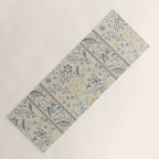 William Morris Vintage Wilhelmina Weave Lethaby Pale Blue Indigo Yoga Mat Gallery Image 1