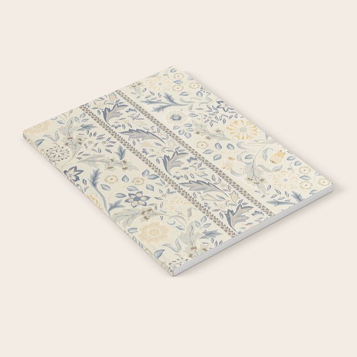 William Morris Vintage Wilhelmina Weave Lethaby Pale Blue Indigo Notebook Gallery Image 2