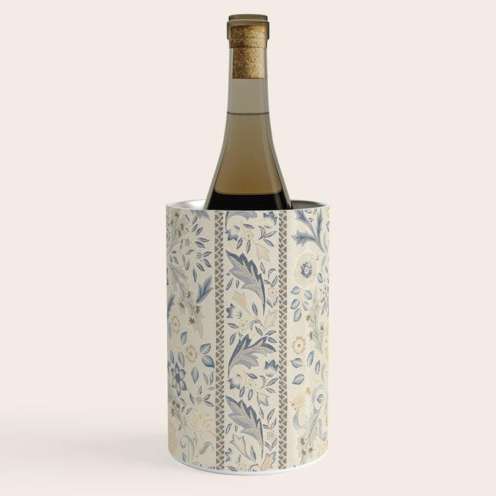 William Morris Vintage Wilhelmina Weave Lethaby Pale Blue Indigo Wine Chiller Gallery Image 3
